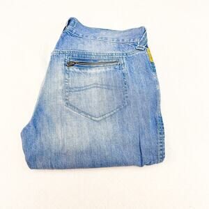 Armani Jeans Faded Flare Denim Jeans Eco Wash Size 29